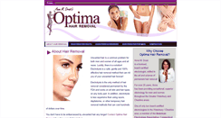 Desktop Screenshot of optimahairremoval.com
