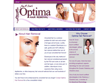 Tablet Screenshot of optimahairremoval.com